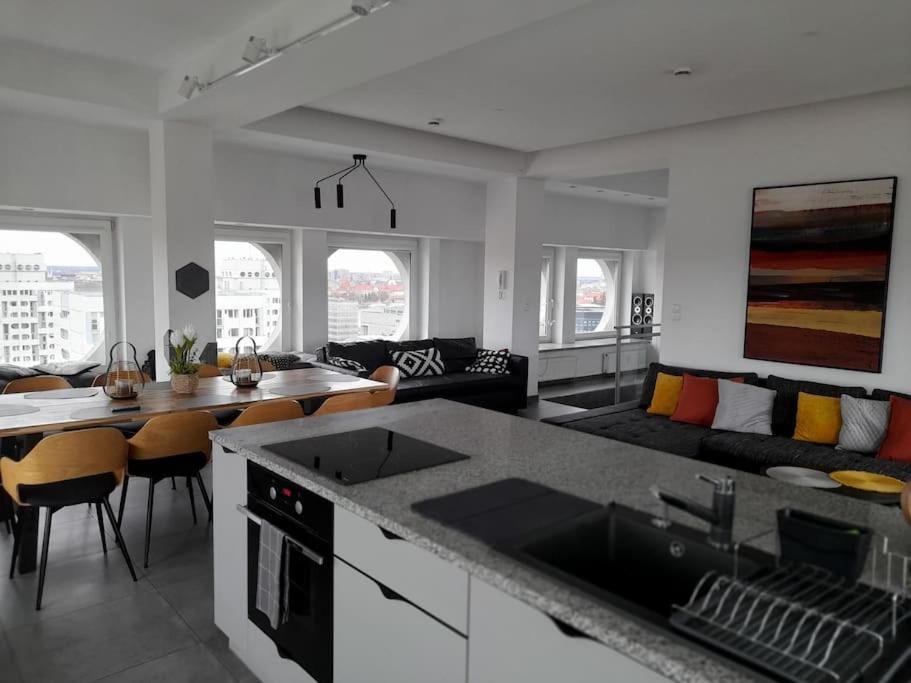 100M2 Penthouse On Top Of The City 1000Mb/S, Airc. Breslau Exterior foto